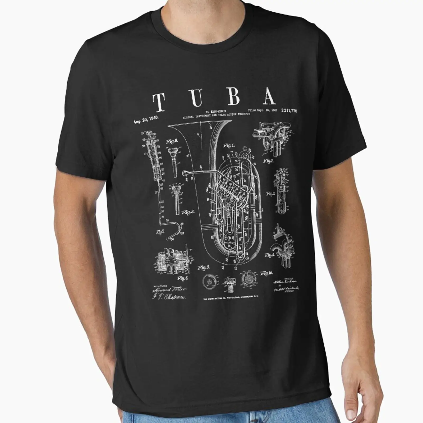Vintage Fashion Drawings - T-shirt essentiel vintage avec imprimé dessiné