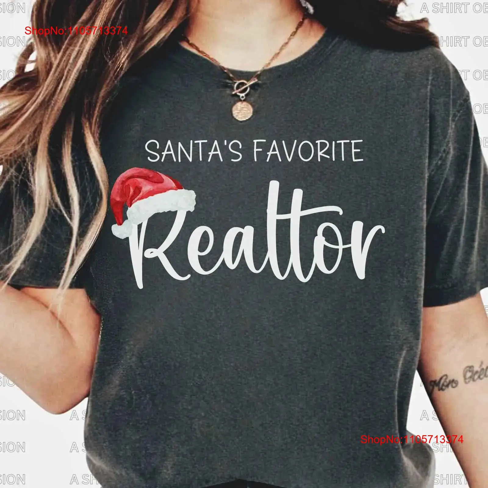 Vintage Fashion Market - T-shirt de Noël pour agents immobiliers