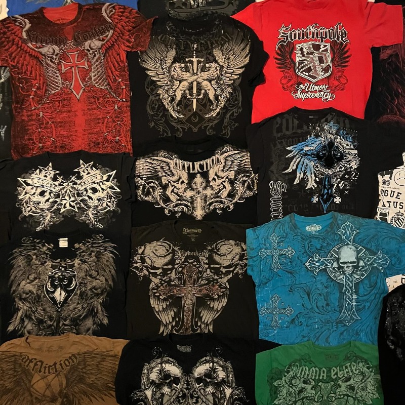 Vintage Fashion Market - T-shirt homme Flea Market Affliction Y2K