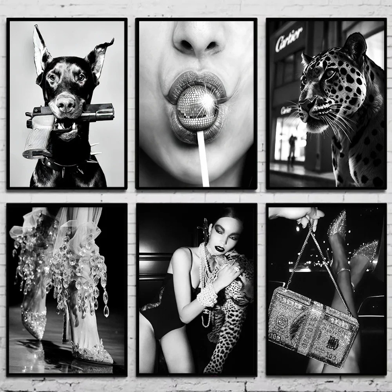 Vintage Fashion Photography - Affiche de photographie vintage noir et