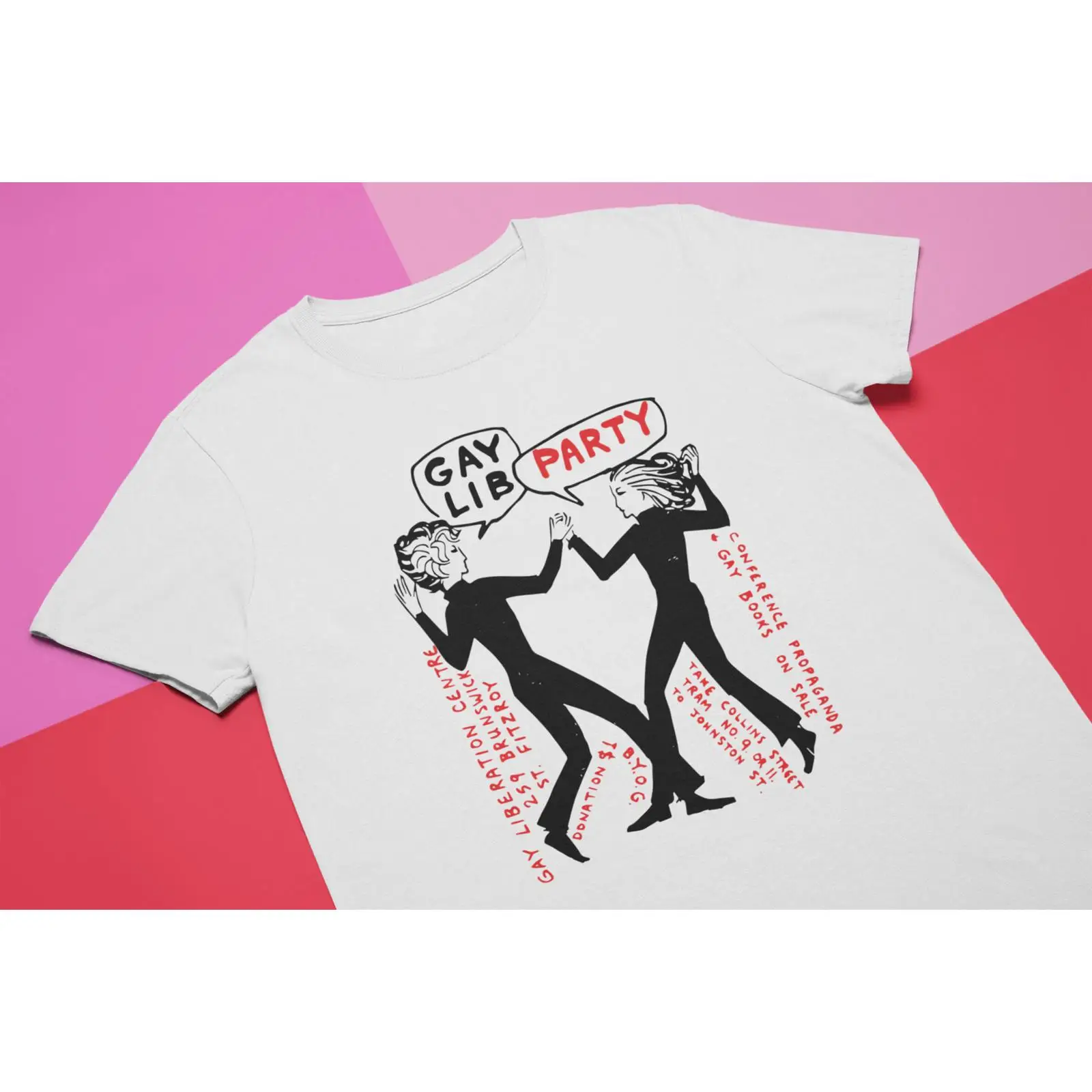 Vintage Queer Fashion - T-shirt Gay Lib Party Vintage Queer