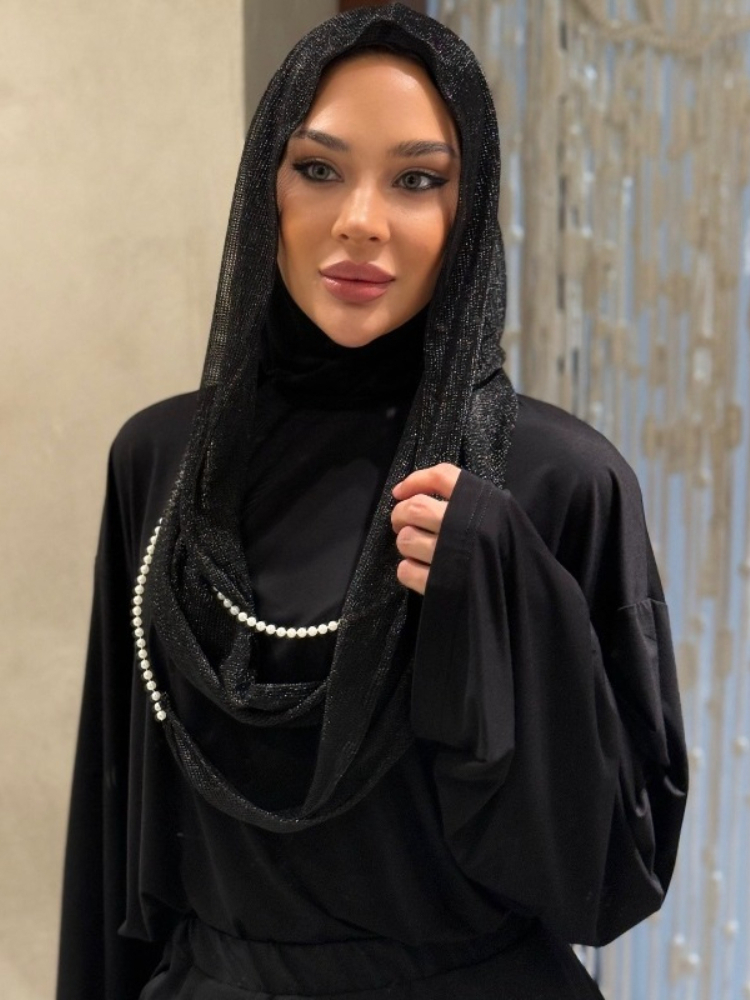 Vintage Fashion Hats - Nouveau Hijab de Dubaï avec cordon
