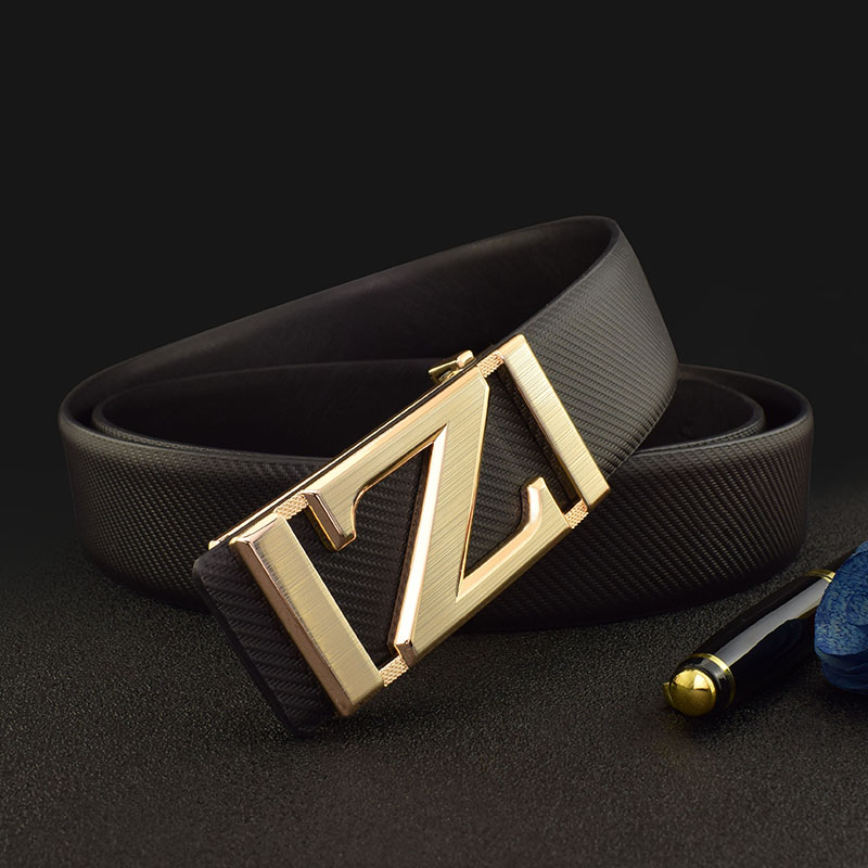 Z Vintage Fashion - Ceinture en cuir blanc pour homme,