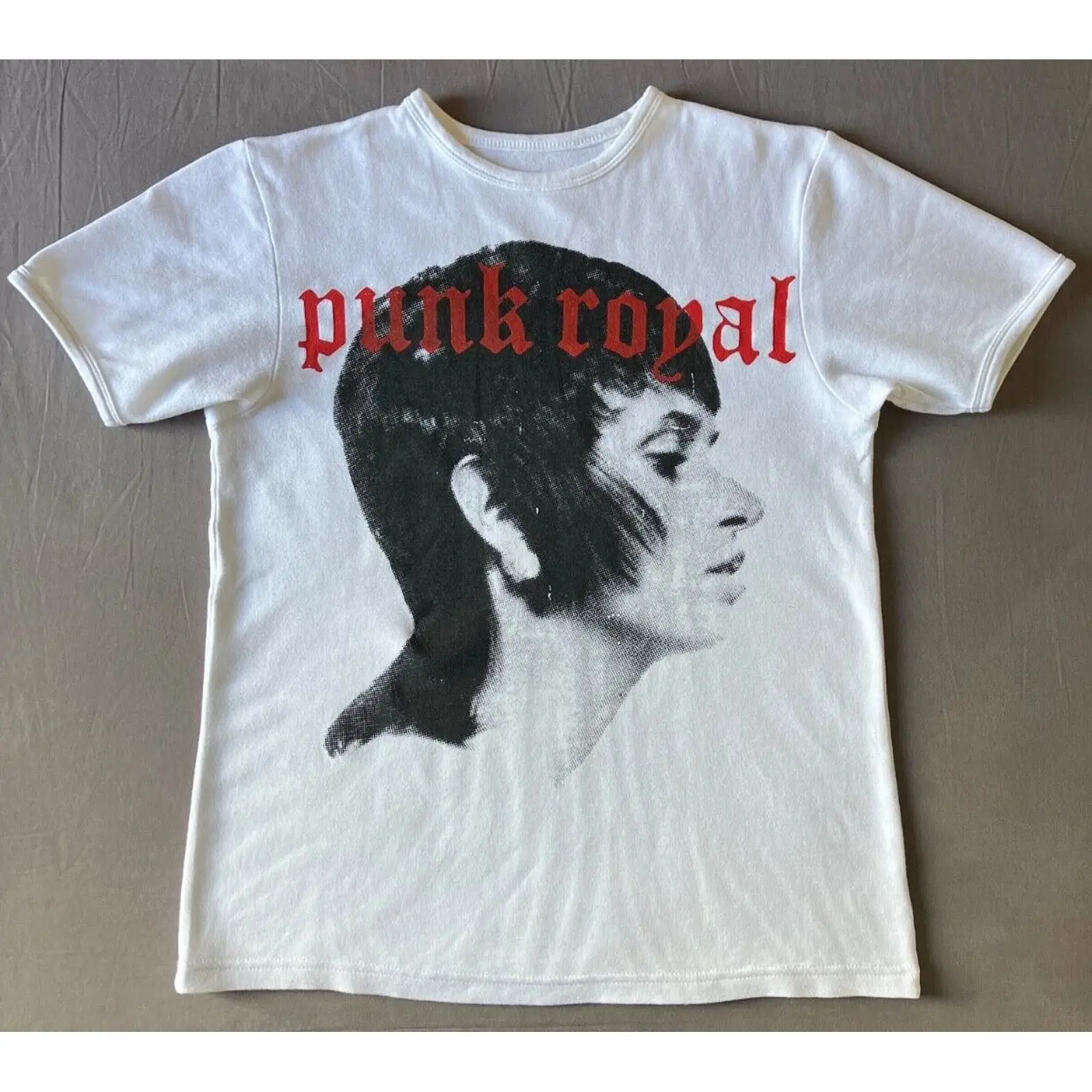 Vintage Fashion Berlin - T-shirt homme blanc imprimé Punk Royal