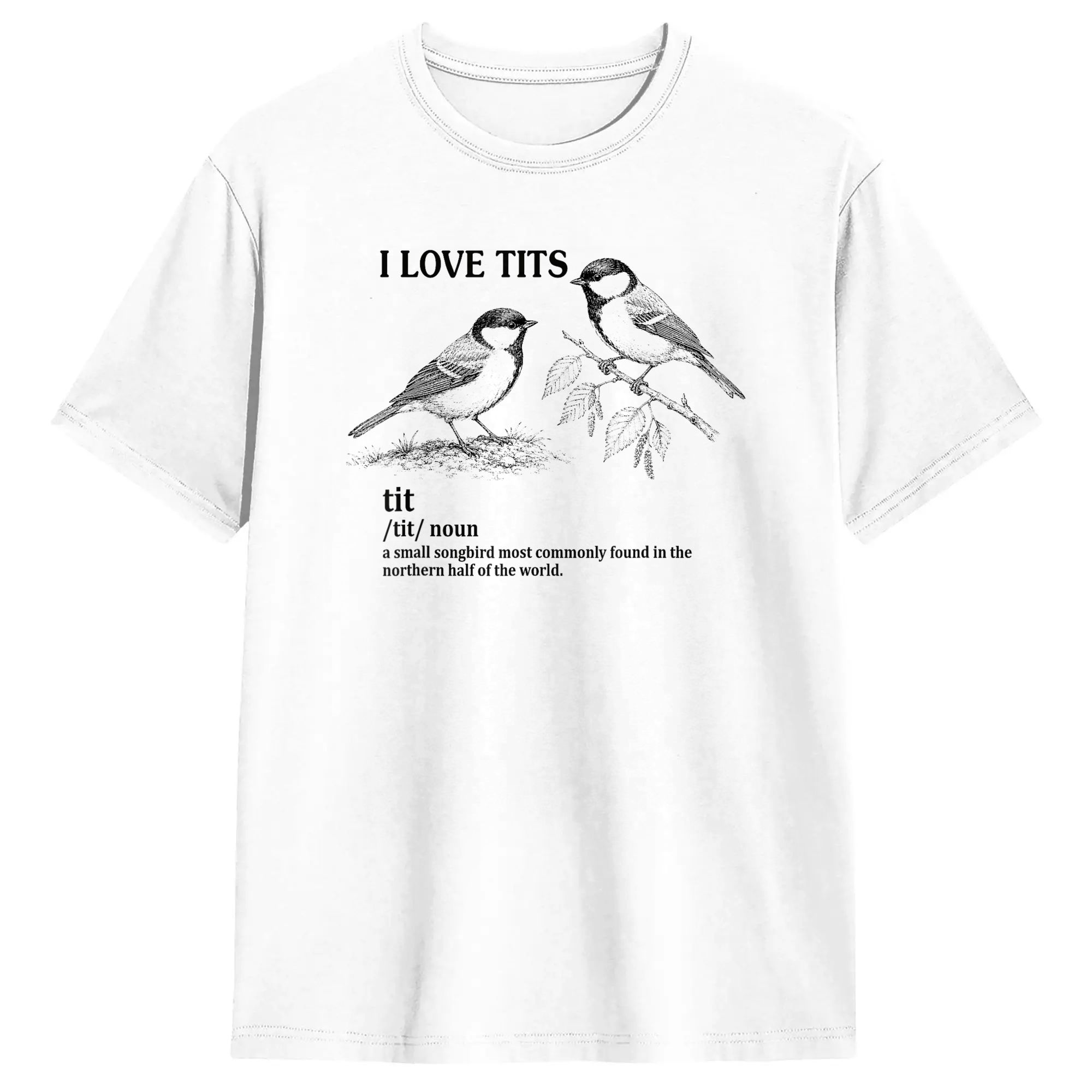 Vintage Queer Fashion - T-shirt I Love Tits WLW Ally