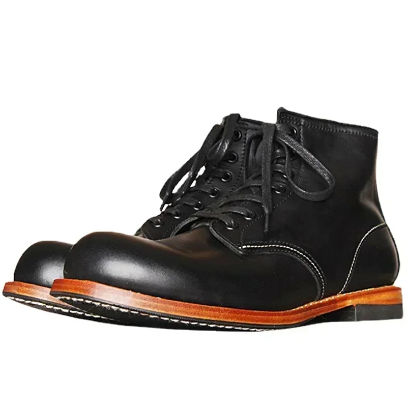 Vintage Fashion Aesthetic - Bottes vintage cousues Goodyear pour hommes,