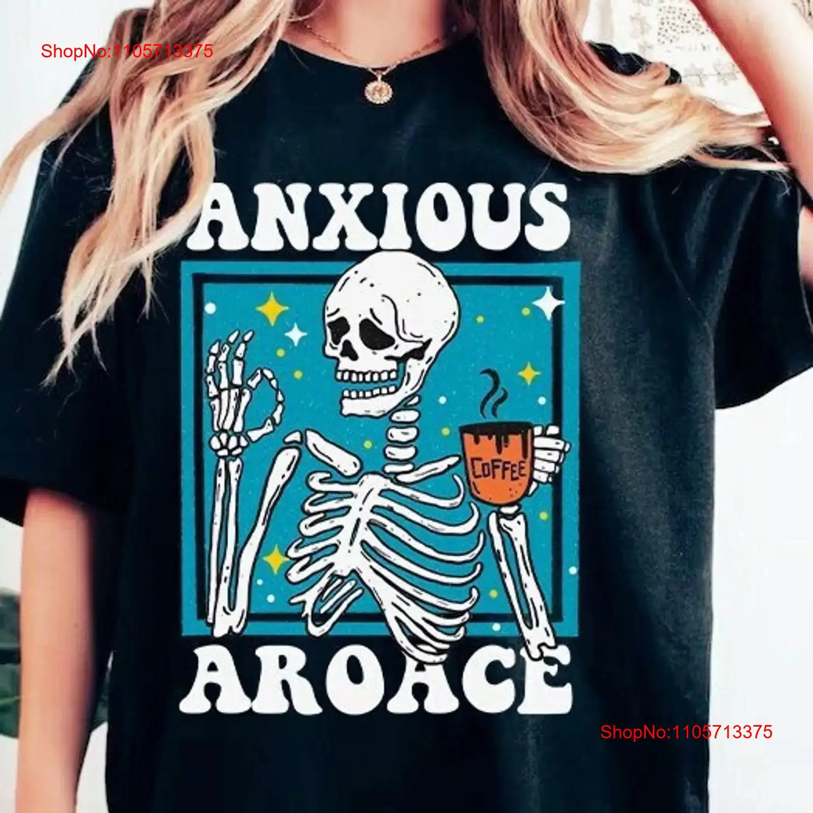 Vintage Queer Fashion - T-shirt Aroace vintage, style délavé, respirant,
