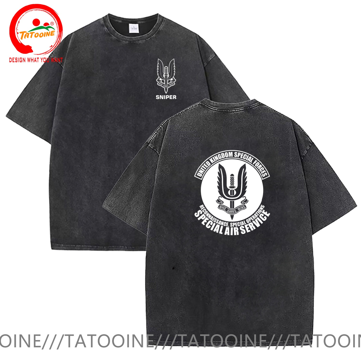 Vintage Fashion Uk - Vintage lavé coton T-Shirt drôle concepteur