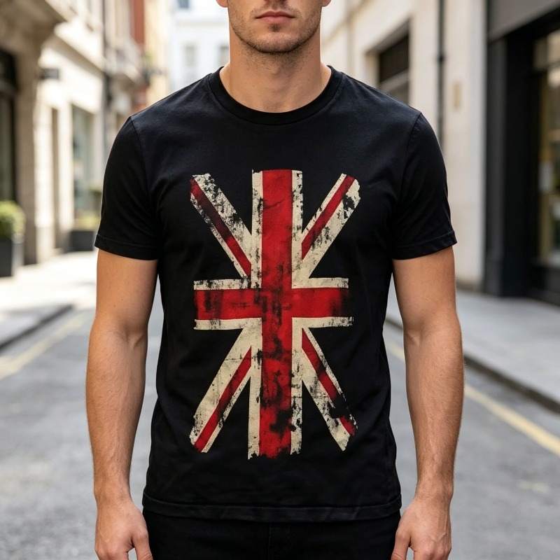 T-shirt graphique Union Jack,  - Vintage Fashion Uk avis et prix