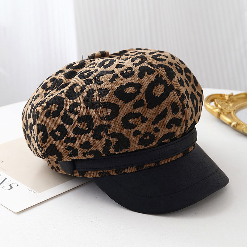 Béret rétro à imprimé léopard  - Vintage Fashion Hats avis et prix