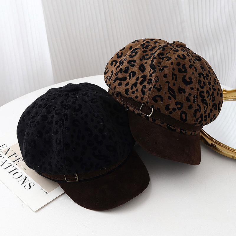 Béret rétro à imprimé léopard  - Vintage Fashion Hats avis et prix