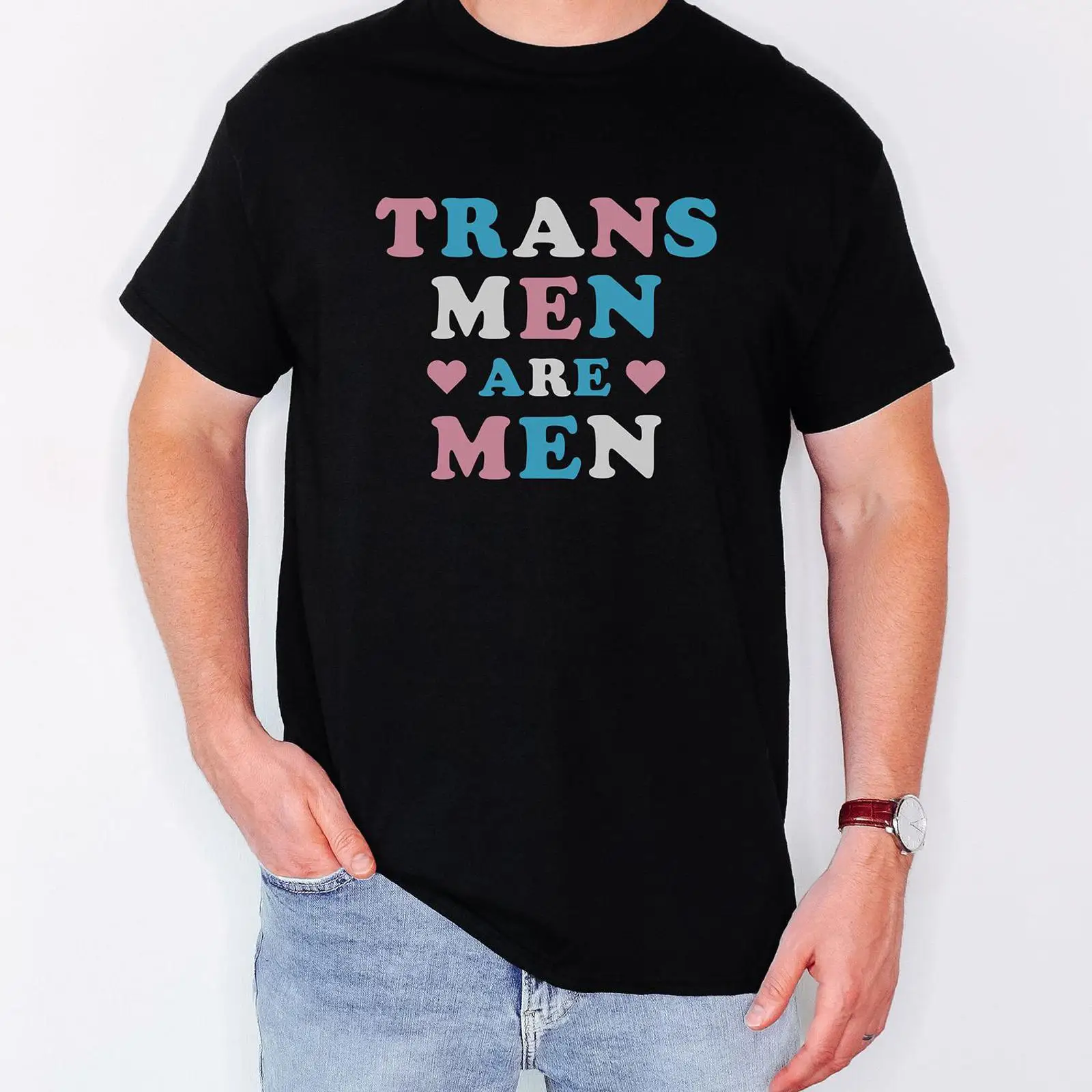 T-shirt Trans Men Are Pride LG - Vintage Queer Fashion avis et prix