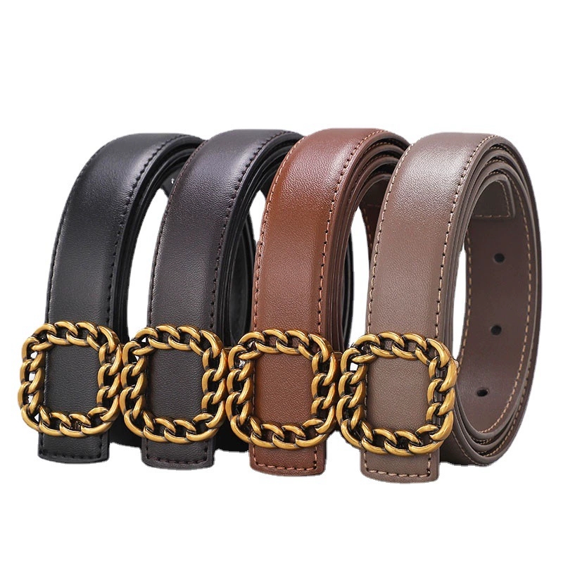 Ceinture en cuir vintage à bou - Vintage Fashion Looks avis et prix