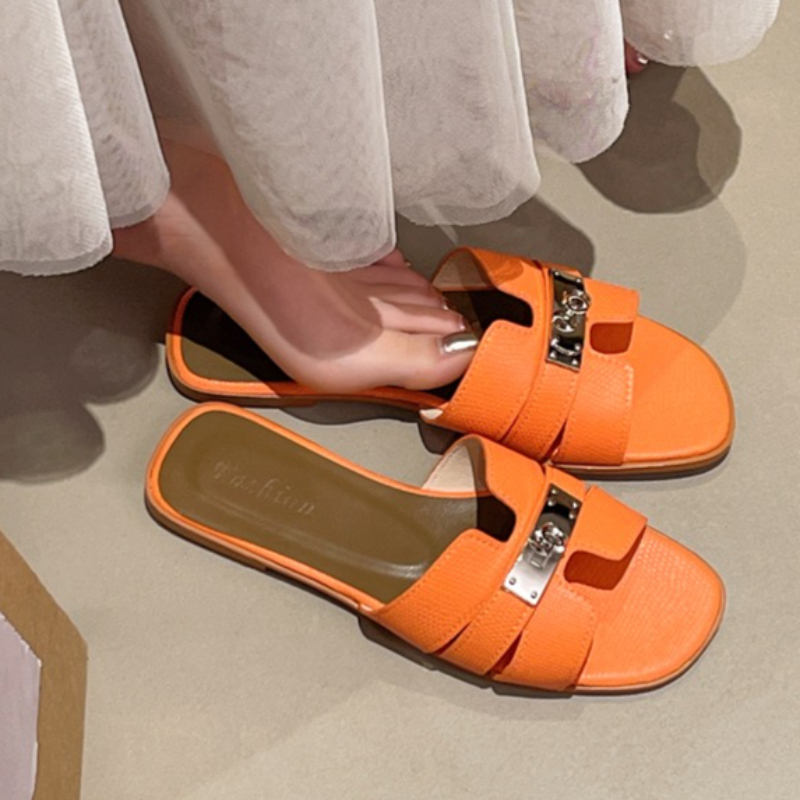 Sandales carrées à bout ouvert - Vintage Fashion Aesthetic avis et prix