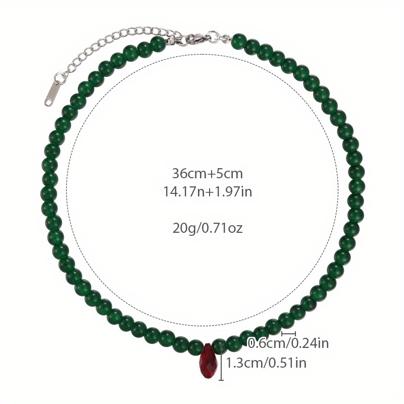 Collier vintage de perles vert - Vintage Fashion Looks avis et prix