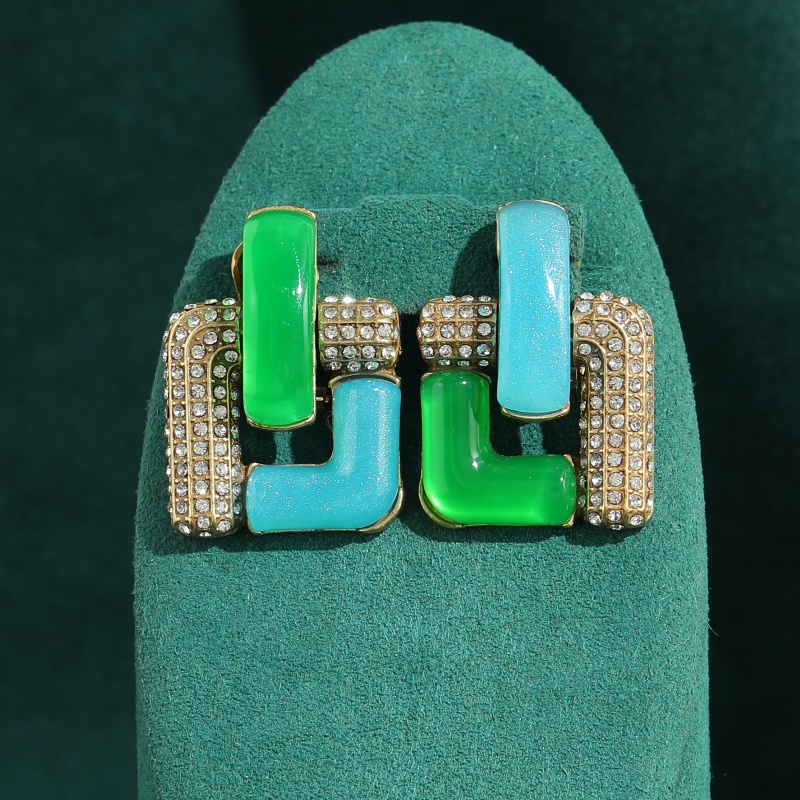 Boucles d'oreilles carrées géo - Vintage Fashion Jewelry Brands avis et prix