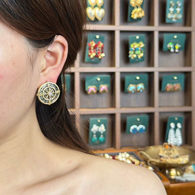 Boucles d'oreilles boussole vi - Vintage Fashion Jewelry Brands avis et prix