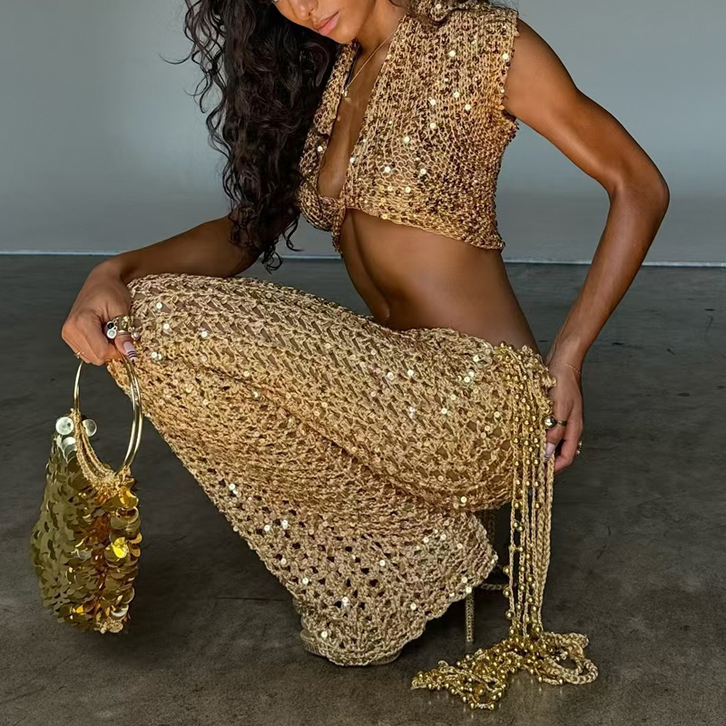 Ensemble de fête à paillettes  - V Vintage Fashion avis et prix