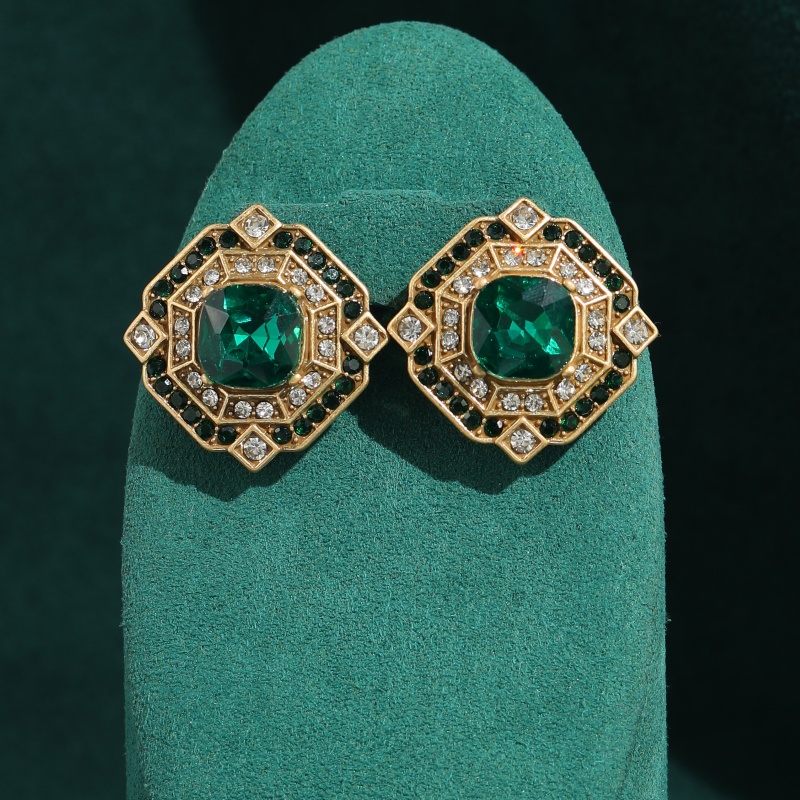Boucles d'oreilles carrées vin - Vintage Fashion Jewelry Brands avis et prix