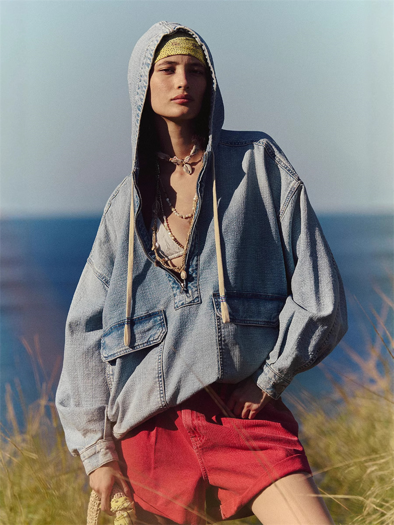 Mode décontracté lavé Denim co - Vintage Fashion Drawings avis et prix