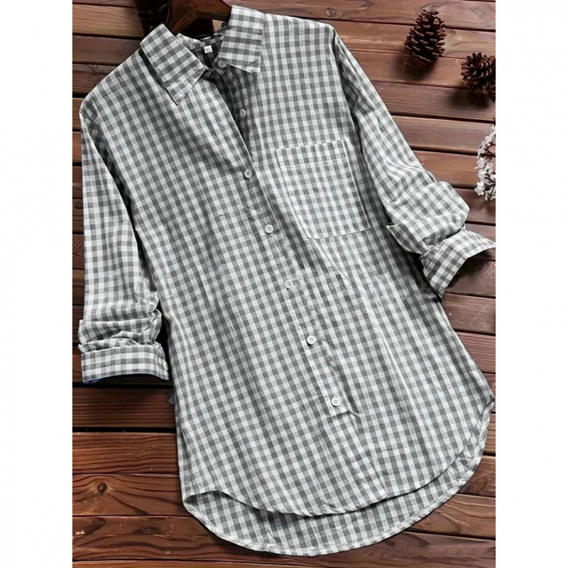 Chemise ample à carreaux à col - Vintage Fashion Ebay avis et prix