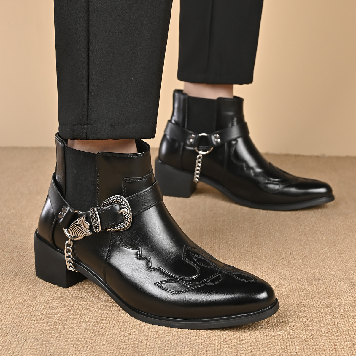 Bottes de cowboy vintage en cu - Vintage Fashion Aesthetic avis et prix
