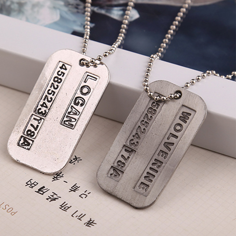 X-Collier en argent pour homme - Vintage Fashion Tags avis et prix