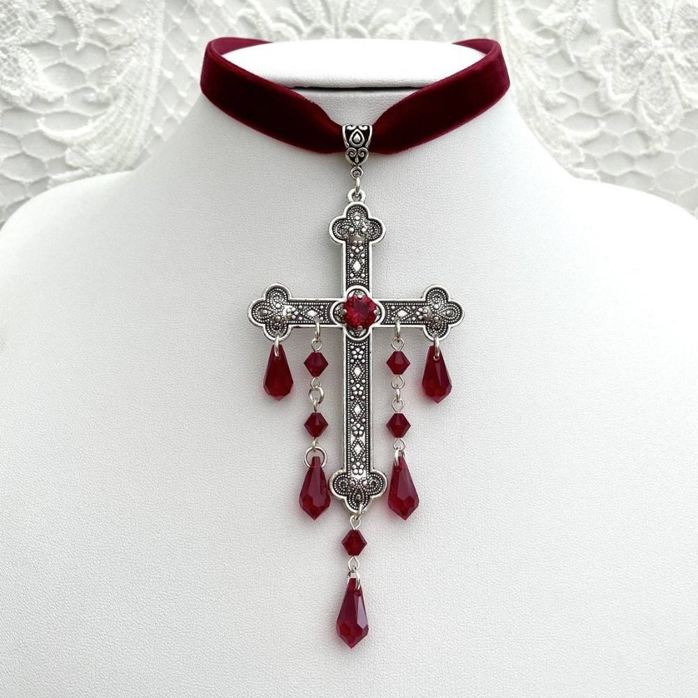 Grand pendentif croix de Style - Vintage Fashion Looks avis et prix