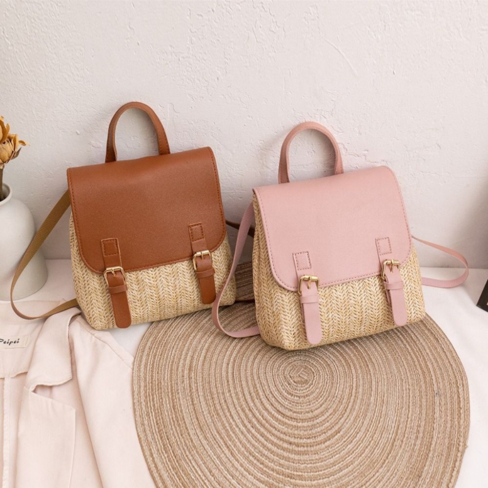 Sac à dos en cuir PU tressé st - Vintage Fashion Looks avis et prix